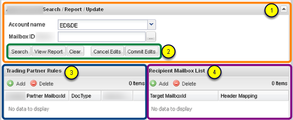 Interface elements common to both the Carbon Copy and Auto Forward tabs