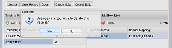 You must confirm deletion of a target mailbox.