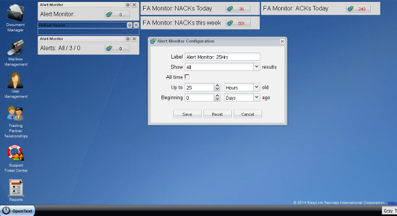 The collection of Desktop Monitors comprises a Dashboard
